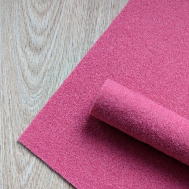 Coupon de feutre de laine rose blush 30 x 30 cm