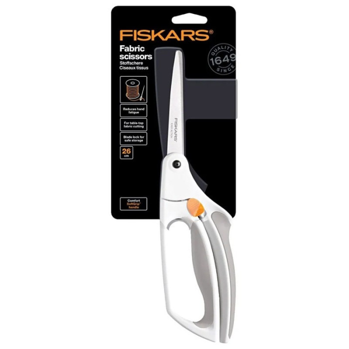 Ciseaux Fiskars EasyAction Softgrip 26 cm white 1059564