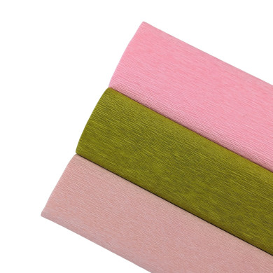 90g crepe paper - Powder pink 358 - 25 cm x 1.50 m