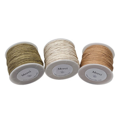 Spool of sand waxed cotton thread 004 70m 1mm