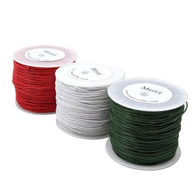 Spool of fir green cotton thread 007 70m 1mm