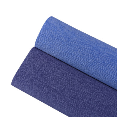 Papier crépon 90g - bleu pervenche 394  - 25 cm x 1,50 m