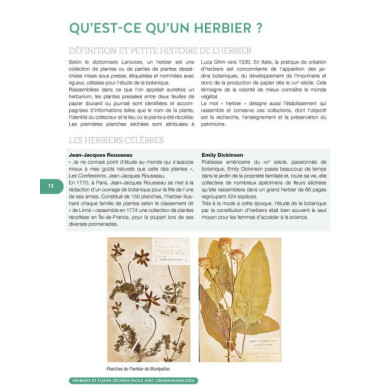 Herbiers et fleurs séchées - Aurélie Buridans - Créapassions