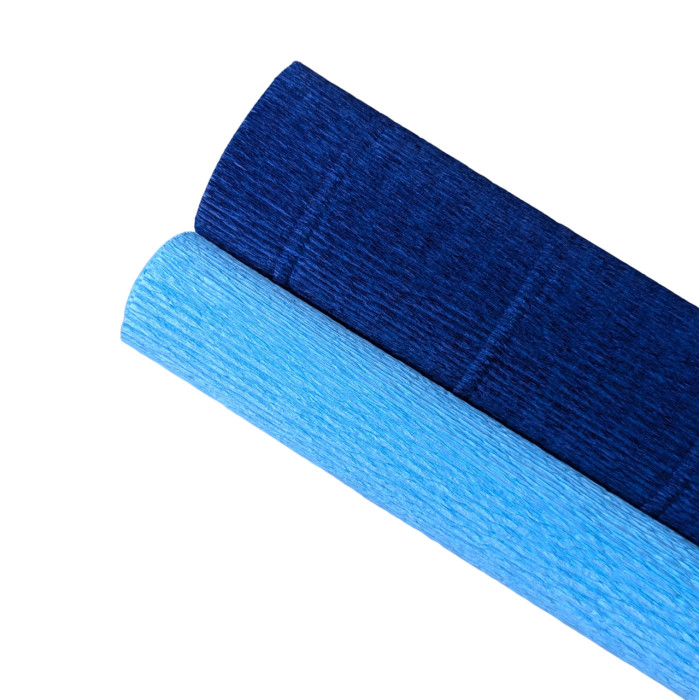 Papier crépon - Bleu foncé  994 - 25 cm x 1,25 m - 140 g