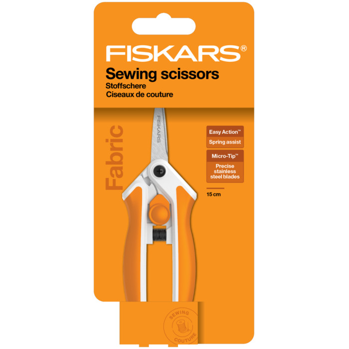 Ciseaux Fiskars Soft Touch Micro tip 15 cm Ambidextre