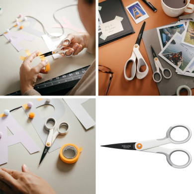 Fiskars antikleefschaar met micropunt Titanium 13 cm