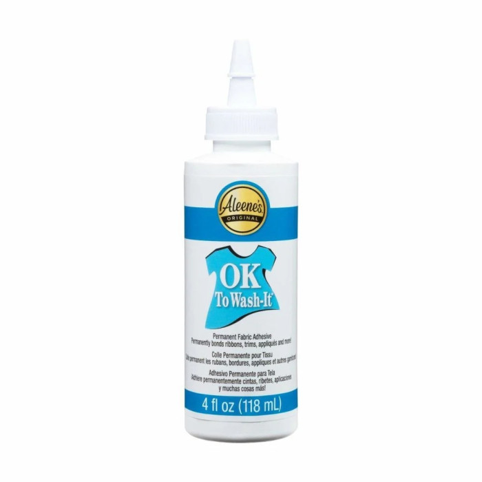 Aleene's OK to Wash-It permanent fabric glue 16633 -118ml